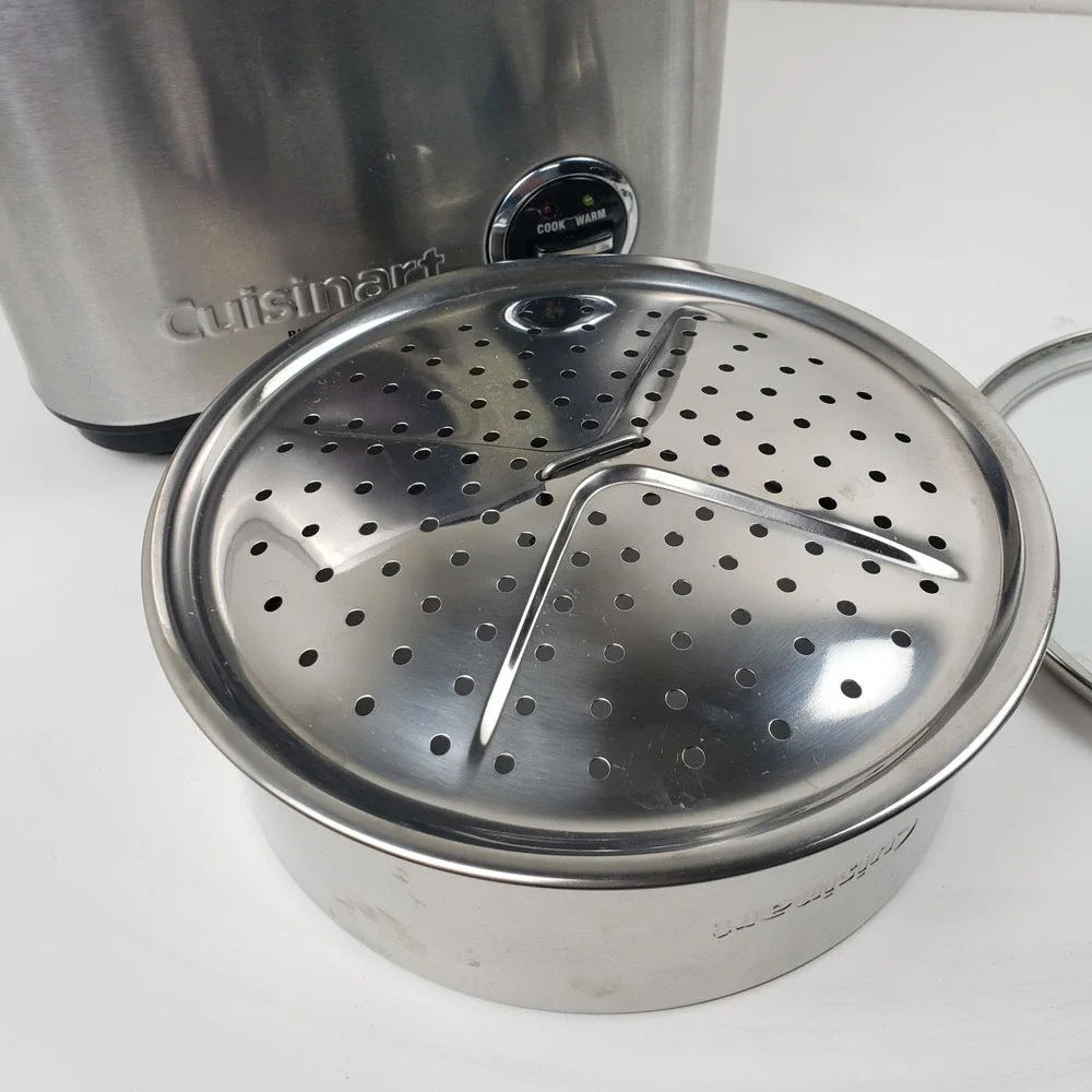 Cuisinart CRC-800 8-Cup Rice Cooker Steamer Brushed Stainless Steel 650W Silver